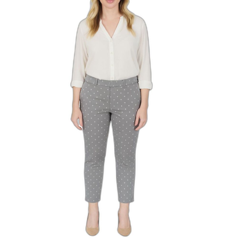 Banana Republic Sloan Fit Gray Printed Pants | Size 8